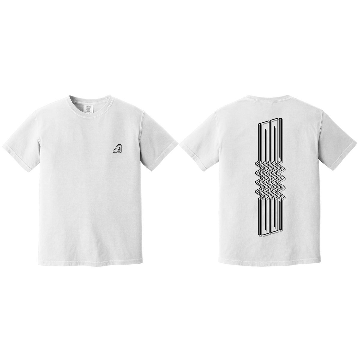 2024 - Q1 - White Unisex Heavyweight Graphic T-Shirt (Pre Order)